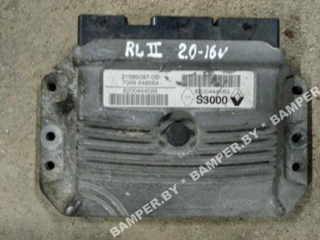 блок управления двигателем Renault Laguna 2 поколение 2003, 2.0 л., бензин, МКПП, 8200444586 - фото №1