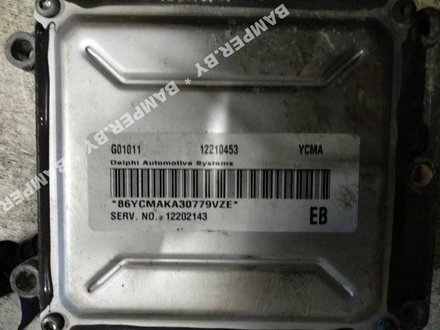 блок управления двигателем Opel Zafira 1 поколение (A) 2003, 2.2 л., i, бензин, МКПП, минивэн, 12210453 - фото №1